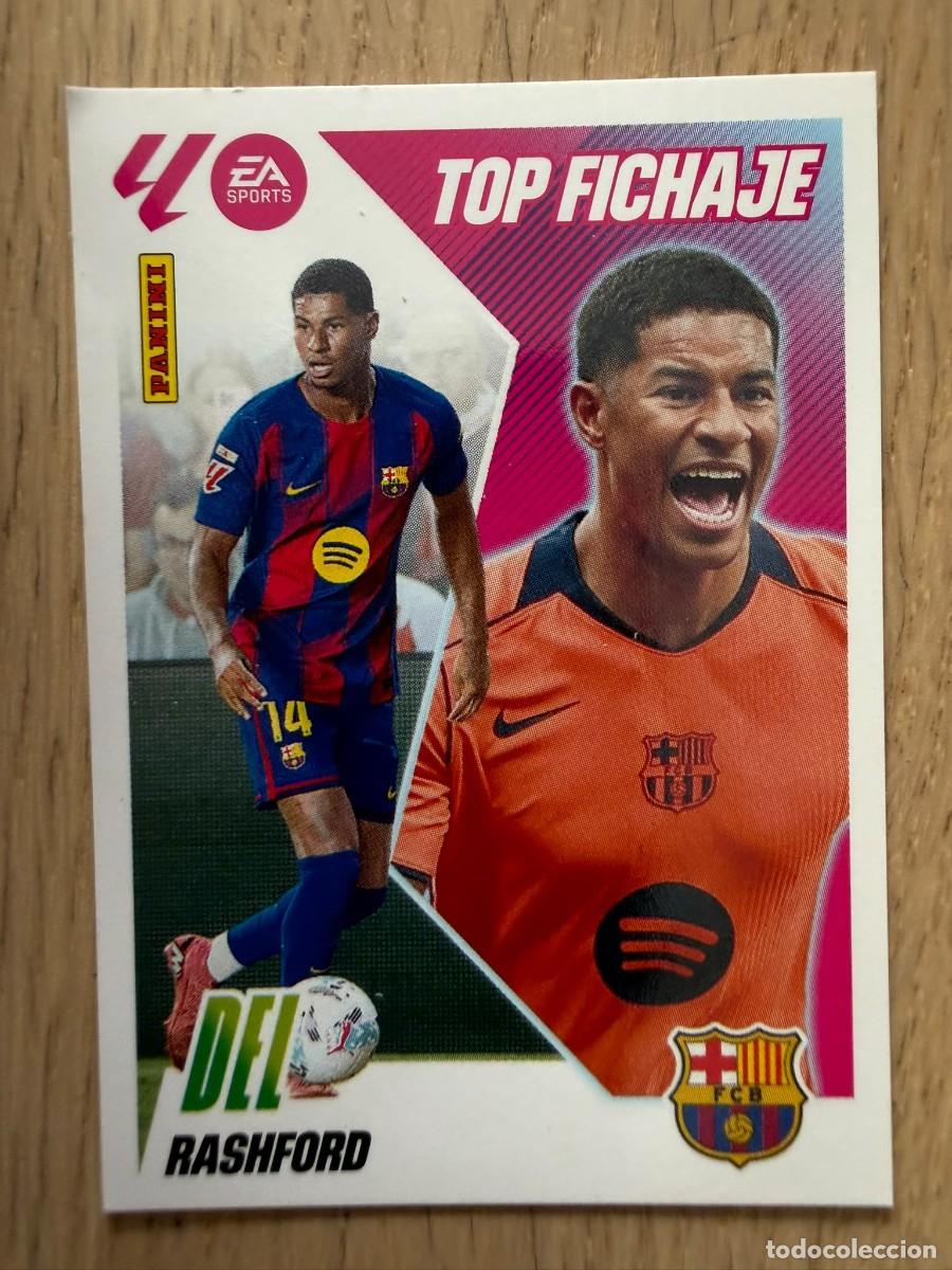 Cromos de f&uacute;tbol: TOP FICHAJE 69 RASHFORD BARCELONA 25 26 2025 2026 LIGA EA SPORTS COLECCIONES ESTE SIN PEGAR