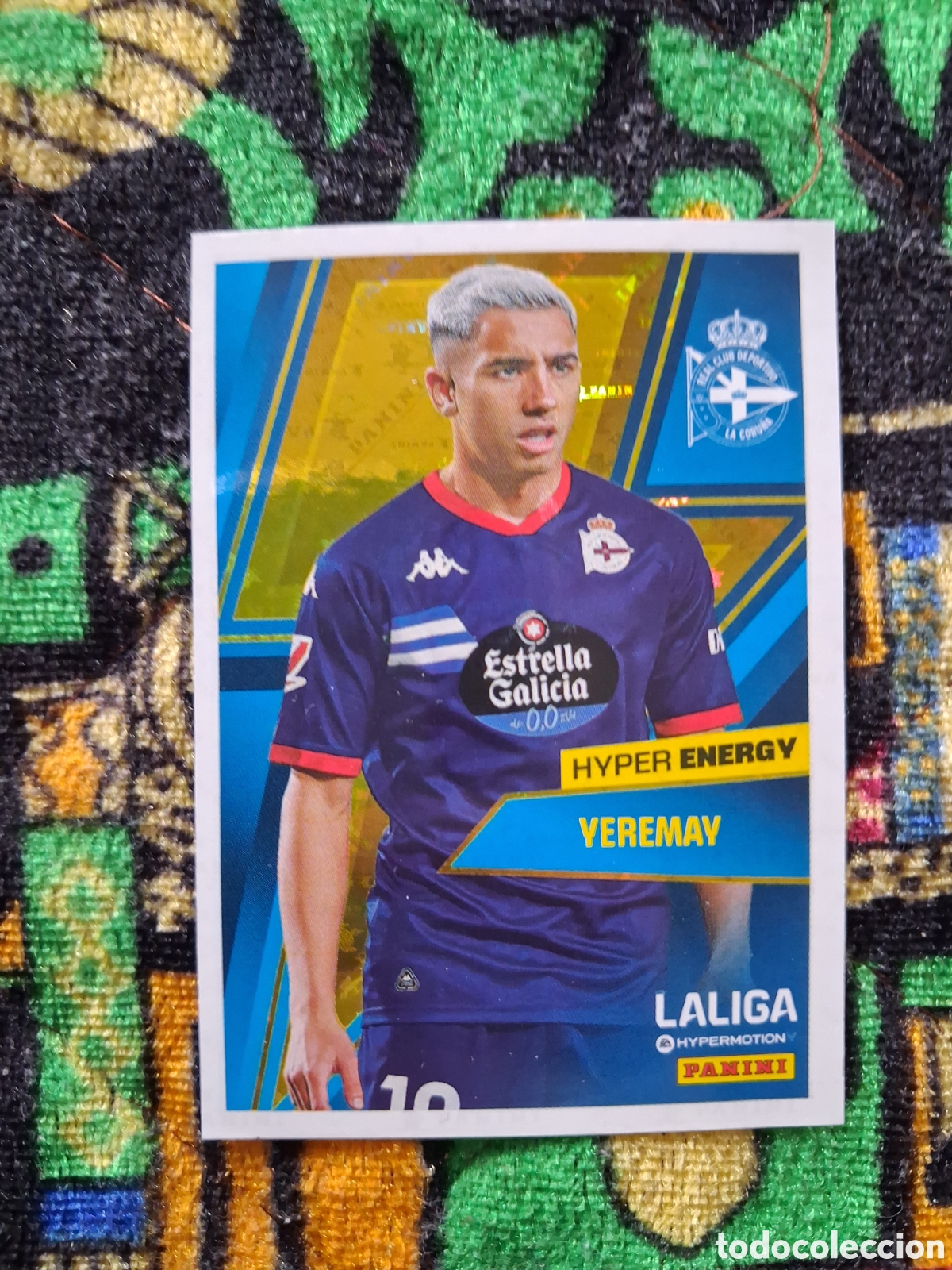 Cromos de f&uacute;tbol: 473 YEREMAY HYPER ENERGY DEPORTIVO CORU&Ntilde;A PANINI HYPERMOTION 2024 2025 NUEVO