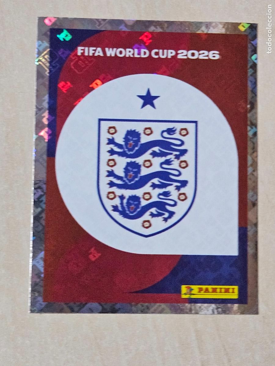 Cromos de f&uacute;tbol: CROMO ENG1 ENG 1 ESCUDO INGLTERRA - MUNDIAL FIFA WORLD CUP 2026 STICKER PANINI SIN PEGAR