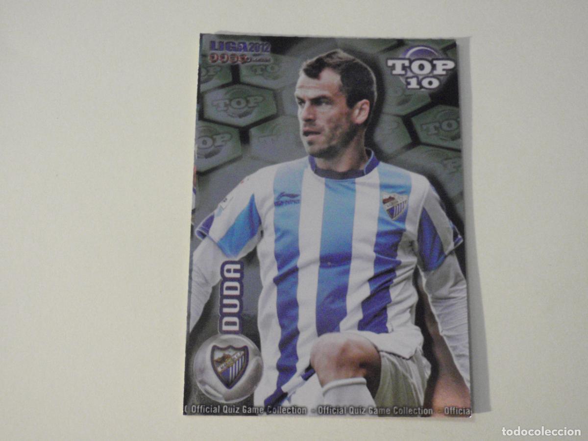 Cromos de f&uacute;tbol: 619 DUDA M&aacute;laga TOP 10 BRILLO VERDE. LAS FICHAS QUIZ DE LA LIGA 2011 2012 MUNDICROMO 11 12