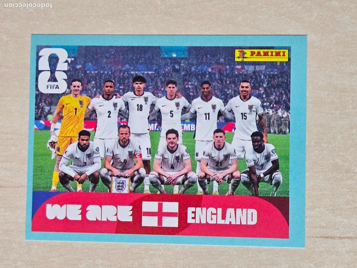 Cromos de f&uacute;tbol: CROMO ENG13 ENG 13 ALINEACION INGLATERRA - MUNDIAL FIFA WORLD CUP 2026 STICKER PANINI SIN PEGAR