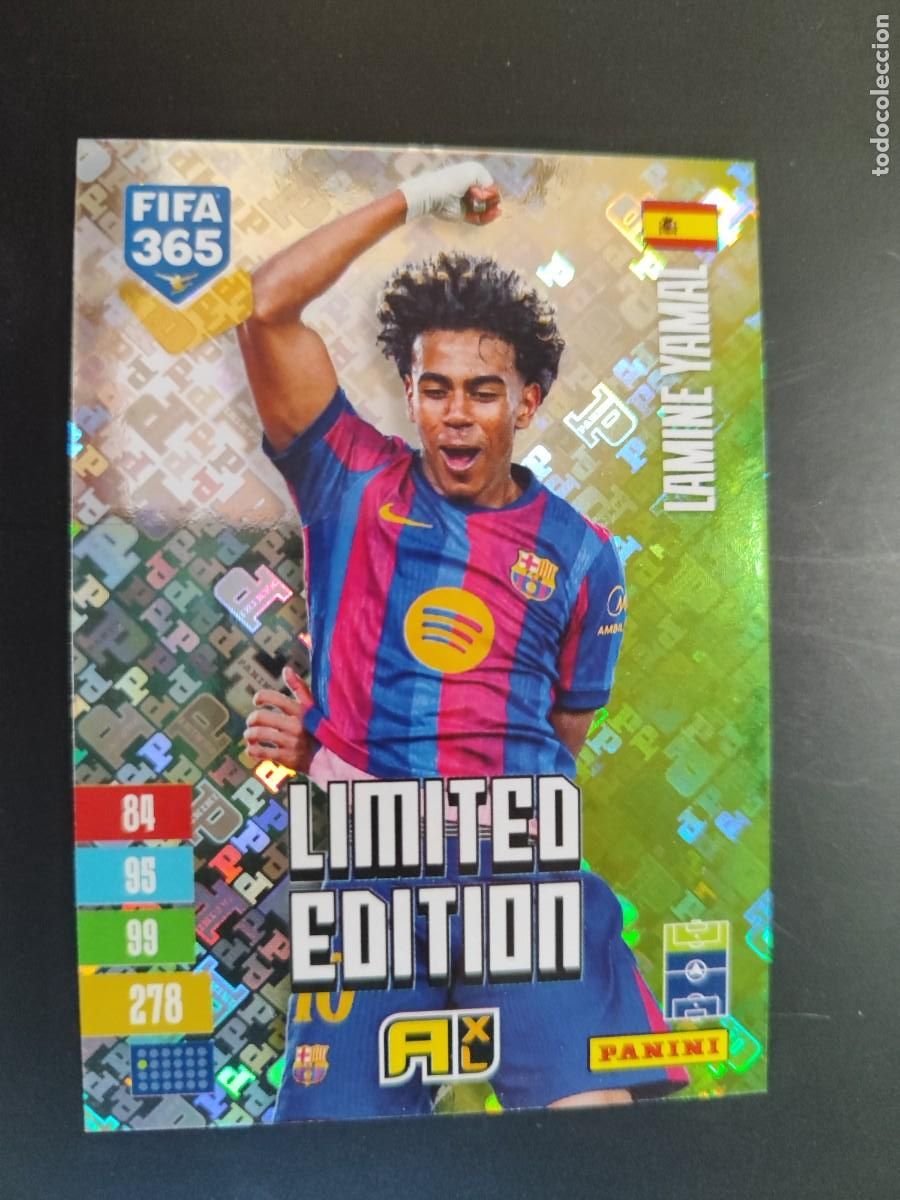 Cromos de f&uacute;tbol: ADRENALYN XL FIFA 365 2027 CARD LIMITED EDITION LAMINE YAMAL FC BARCELONA # PANINI