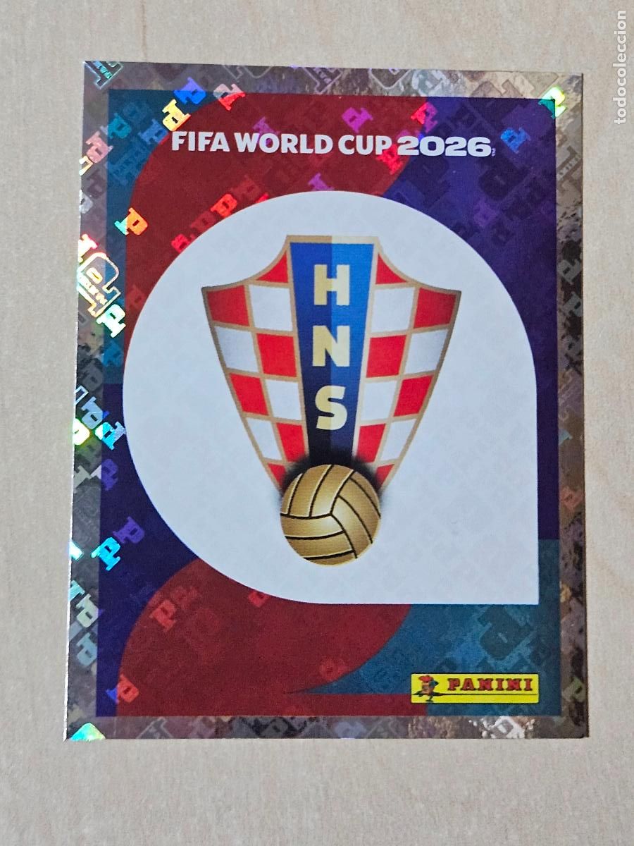Cromos de f&uacute;tbol: CROMO CRO1 CRO 1 ESCUDO CROACIA - MUNDIAL FIFA WORLD CUP 2026 STICKER PANINI SIN PEGAR