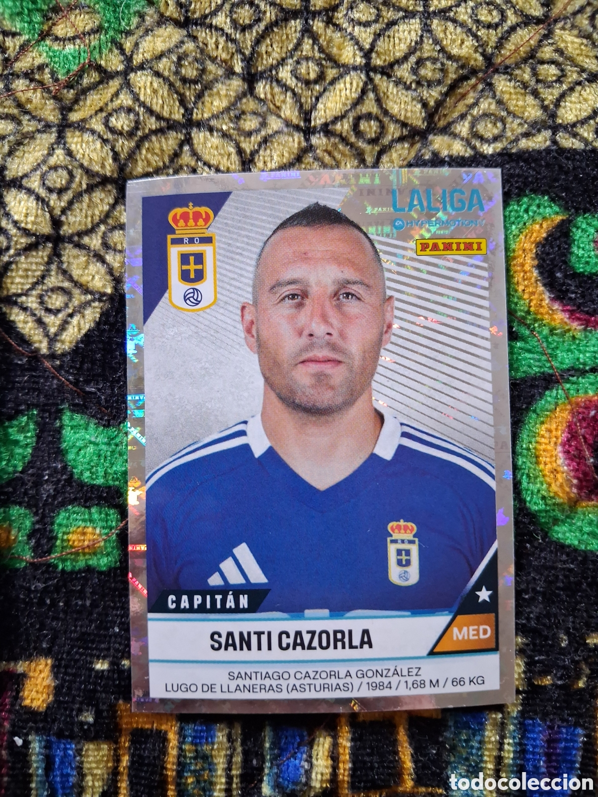 Cromos de f&uacute;tbol: LA LIGA HYPERMOTION 2024-25 * SANTI CAZORLA N&ordm; 338 DEL OVIEDO METALIZADO * NUEVO (A-15)