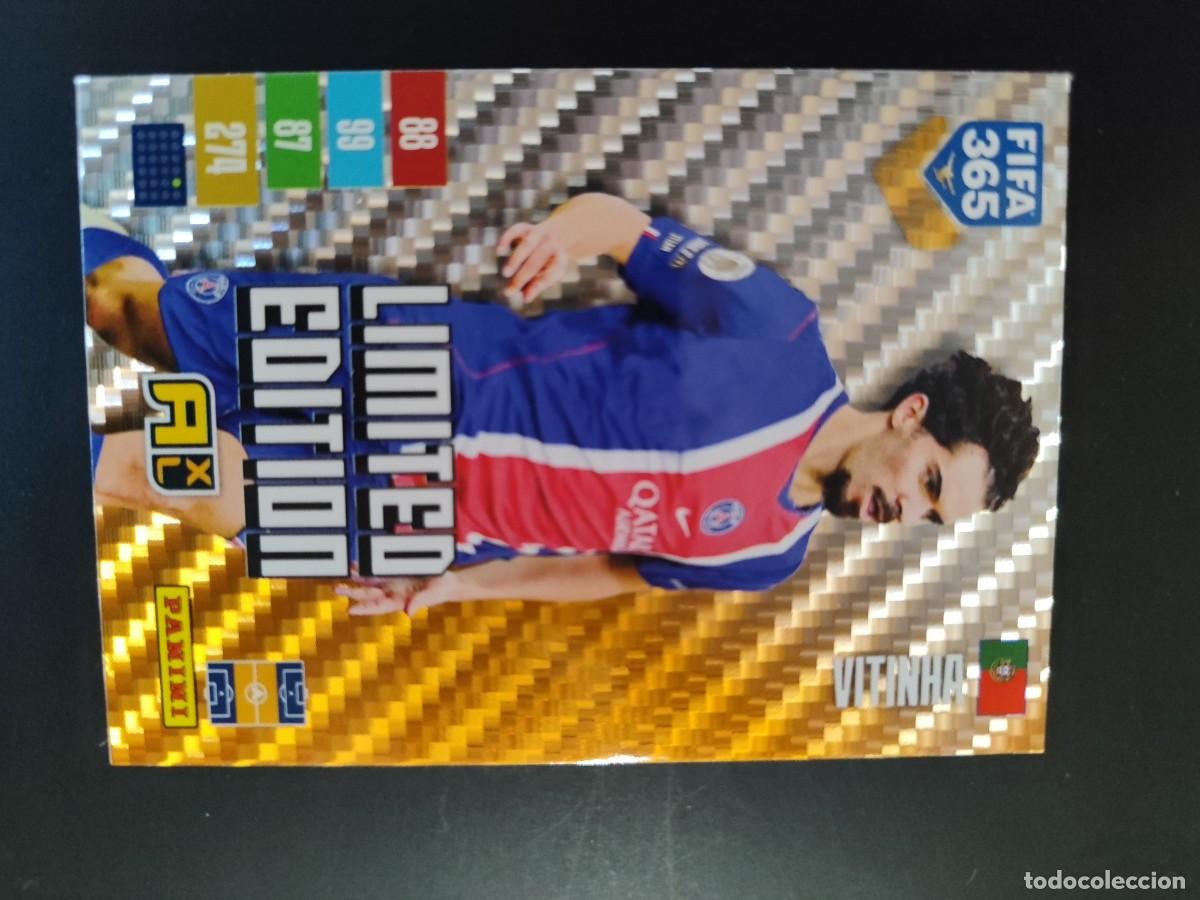 Cromos de f&uacute;tbol: ADRENALYN XL FIFA 365 2027 CARD LIMITED EDITION RASPEADO ROMBO VITINHA PSG # PANINI