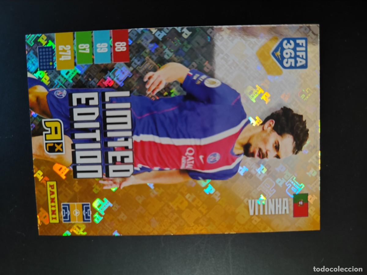 Cromos de f&uacute;tbol: ADRENALYN XL FIFA 365 2027 CARD LIMITED EDITION RASPEADO LETRA VITINHA PSG # PANINI