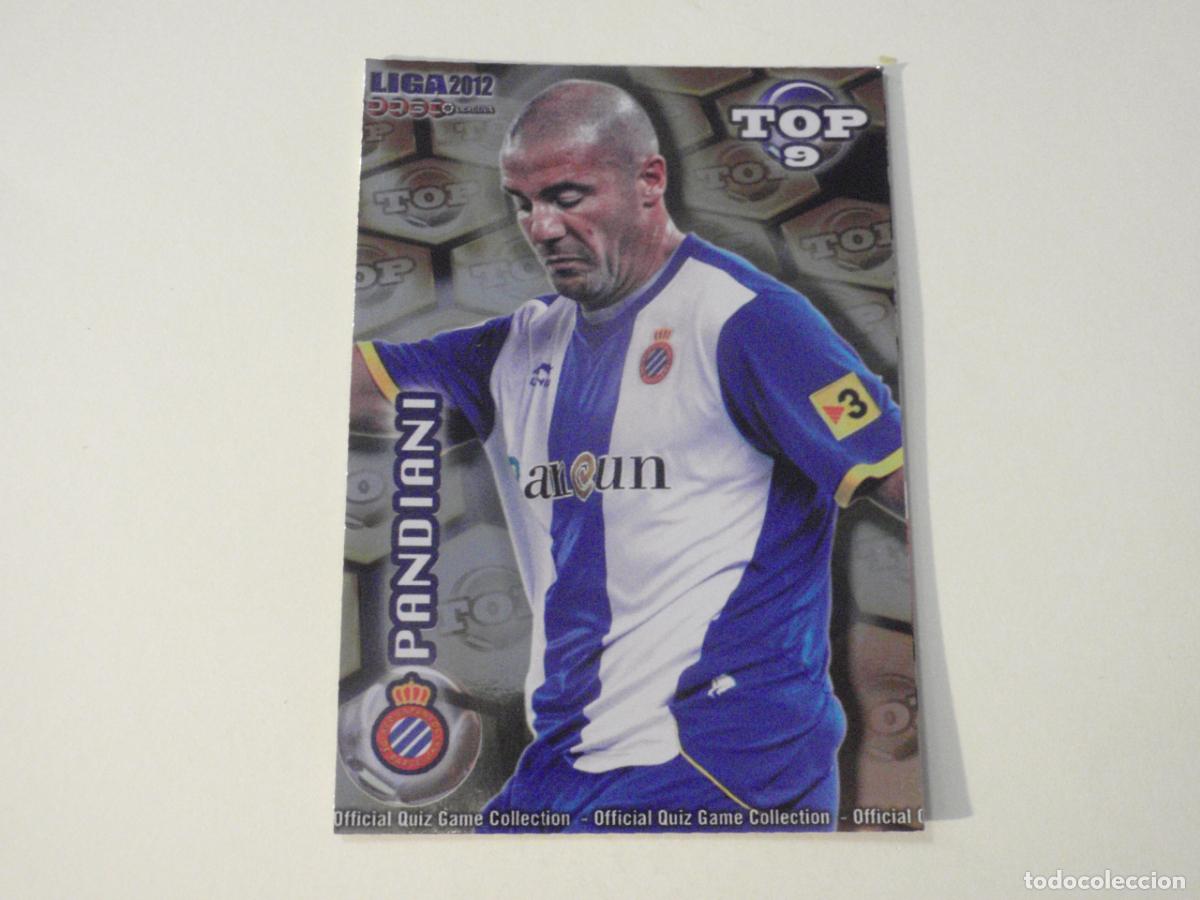 Cromos de f&uacute;tbol: 625 PANDIANI Deportivo - TOP 9 BRILLO AMARILLO LAS FICHAS QUIZ DE LA LIGA 2011 2012 MUNDICROMO 11 12