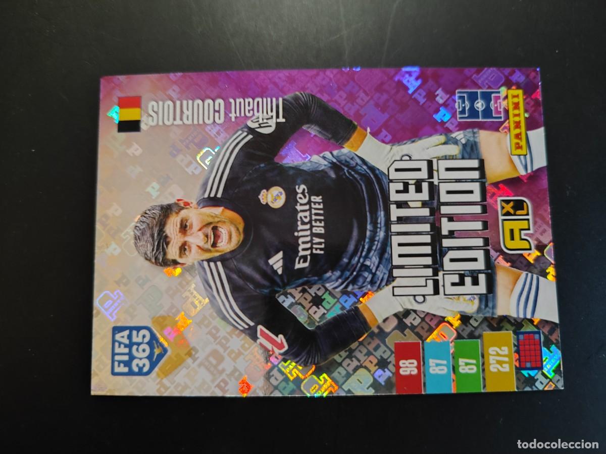 Cromos de f&uacute;tbol: ADRENALYN XL FIFA 365 2027 CARD LIMITED EDITION COURTOIS REAL MADRID # PANINI