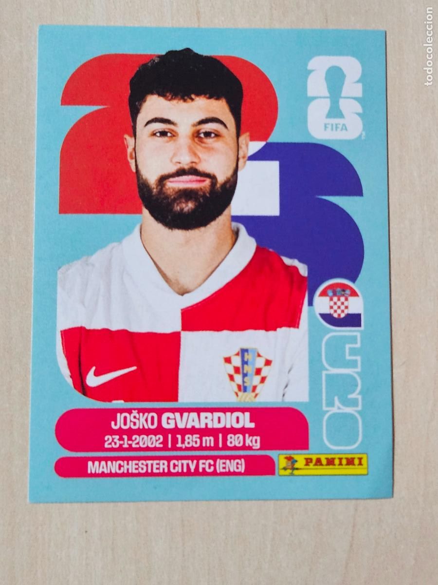 Cromos de f&uacute;tbol: CROMO CRO4 CRO 4 GVARDIOL CROACIA - MUNDIAL FIFA WORLD CUP 2026 STICKER PANINI SIN PEGAR