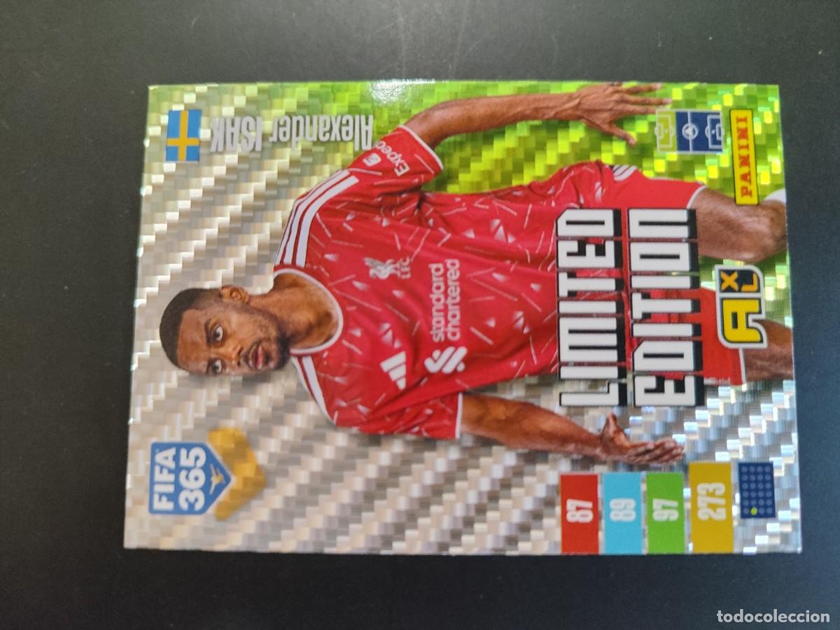 Cromos de f&uacute;tbol: ADRENALYN XL FIFA 365 2027 CARD LIMITED EDITION PREMIUM ISAK LIVERPOOL # PANINI