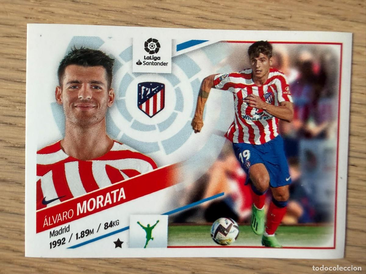 Cromos de f&uacute;tbol: MORATA FICHAJE 47 ATLETICO MADRID 22 23 2022 2023 LIGA SANTANDER COLECCIONES ESTE SIN PEGAR STICKER