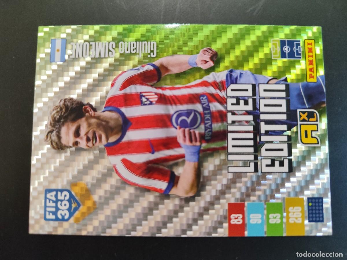 Cromos de f&uacute;tbol: ADRENALYN XL FIFA 365 2027 CARD LIMITED EDITION GIULIANO SIMEONE AT MADRID # PANINI