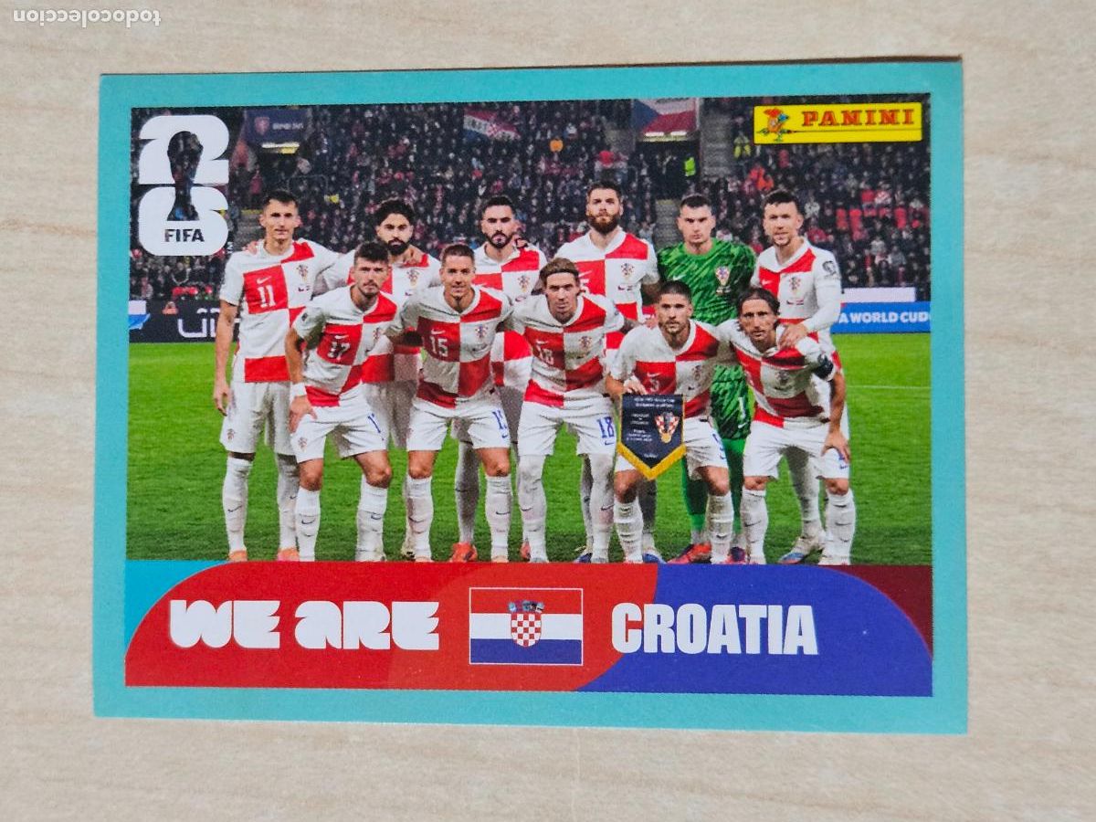 Football Stickers: CROMO CRO13 CRO 13 ALINEACION CROACIA - MUNDIAL FIFA WORLD CUP 2026 STICKER PANINI SIN PEGAR