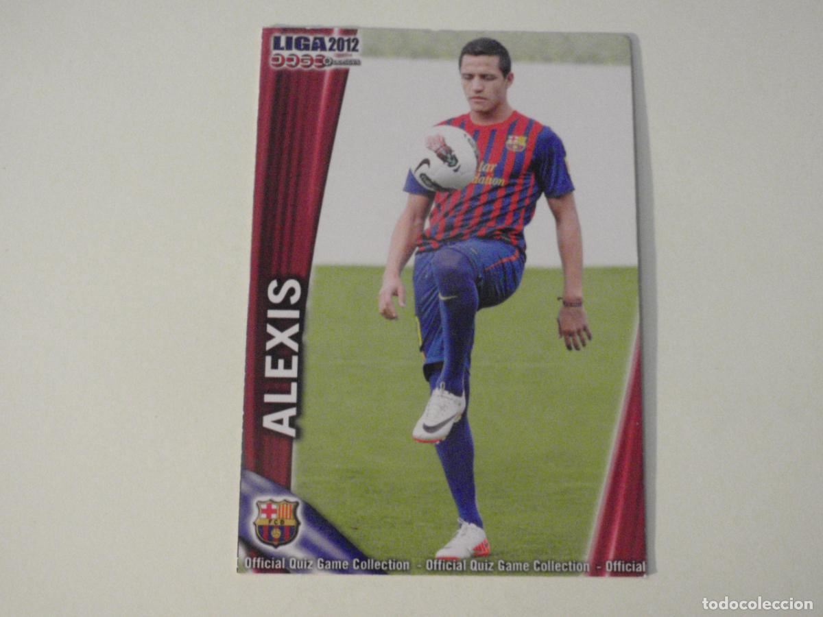 Football Stickers: 642 ALEXIS FC Barcelona. LAS FICHAS QUIZ DE LA LIGA 2011 2012 MUNDICROMO 11 12
