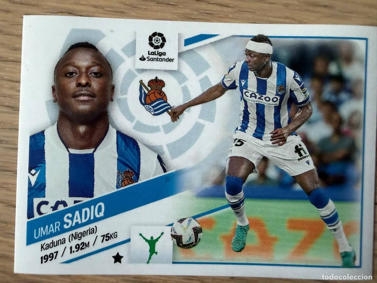Cromos de f&uacute;tbol: SADIQ FICHAJE 61 REAL SOCIEDAD 22 23 2022 2023 LIGA SANTANDER COLECCIONES ESTE SIN PEGAR STICKER