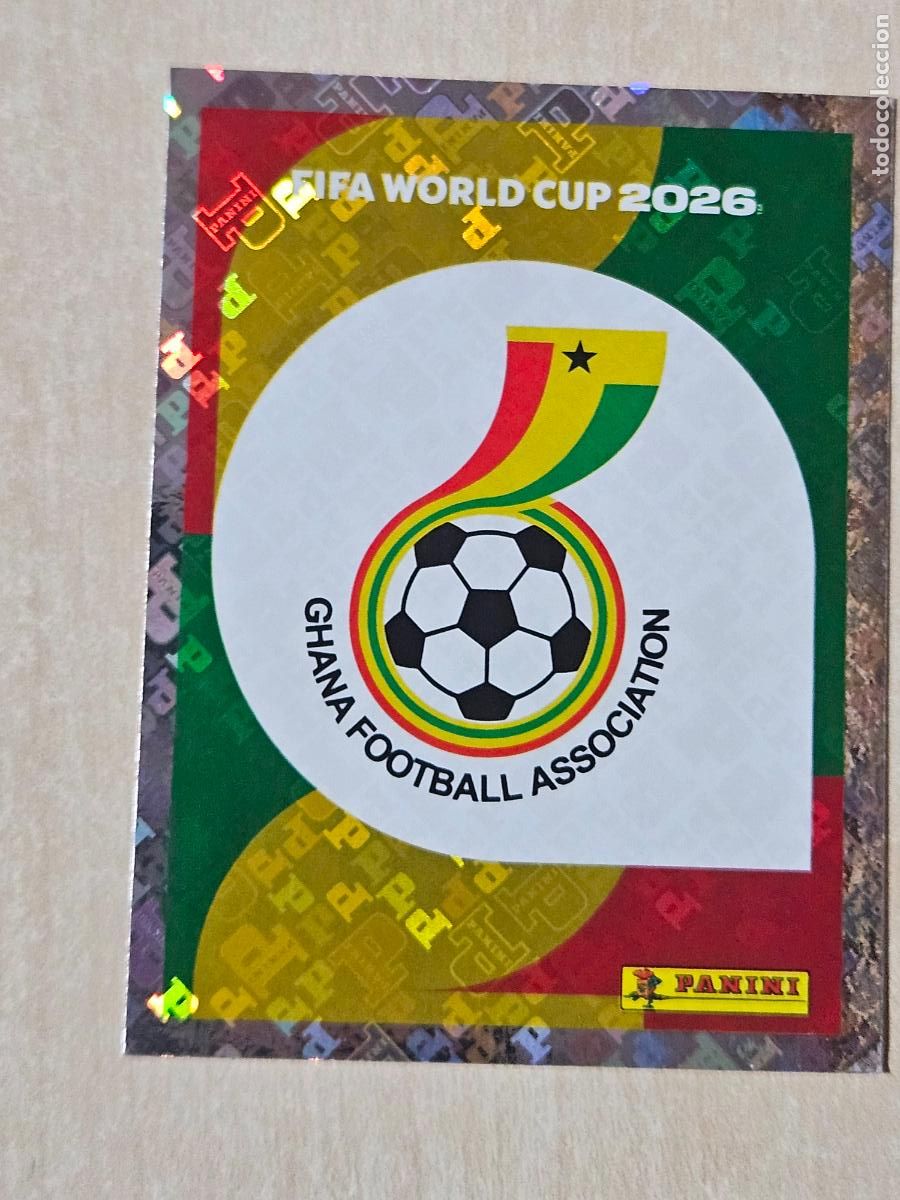 Cromos de f&uacute;tbol: CROMO GHA1 GHA 1 ESCUDO GHANA - MUNDIAL FIFA WORLD CUP 2026 STICKER PANINI SIN PEGAR