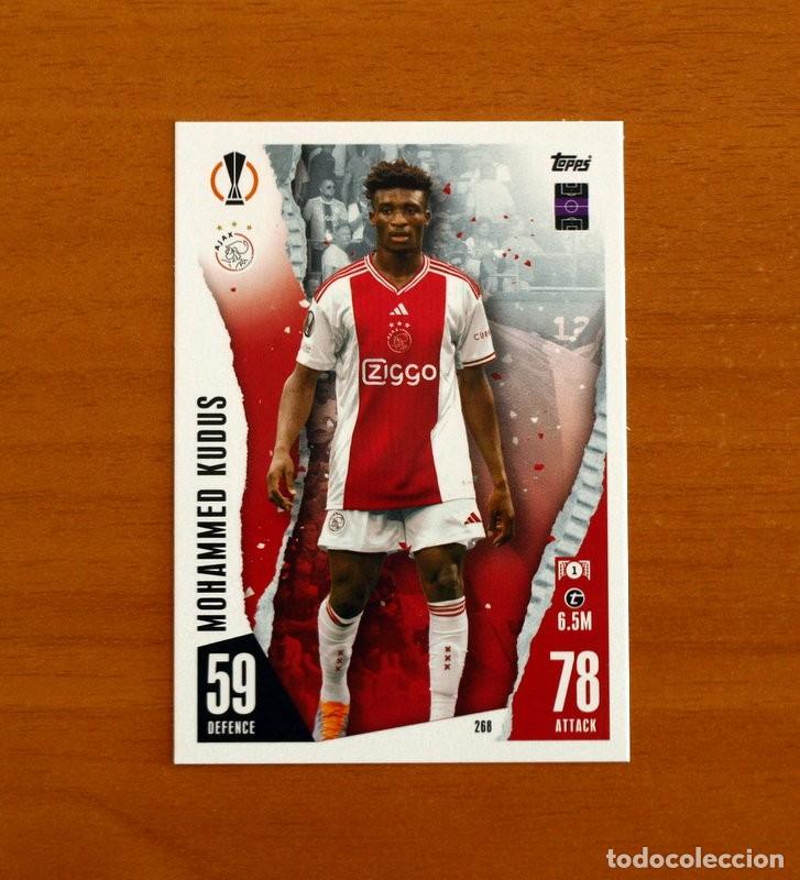 Cromos de f&uacute;tbol: AFC Ajax -N&ordm; 268 Mohammed Kudus -Topps Match Attax Trading Card Game 2023-2024-23-24