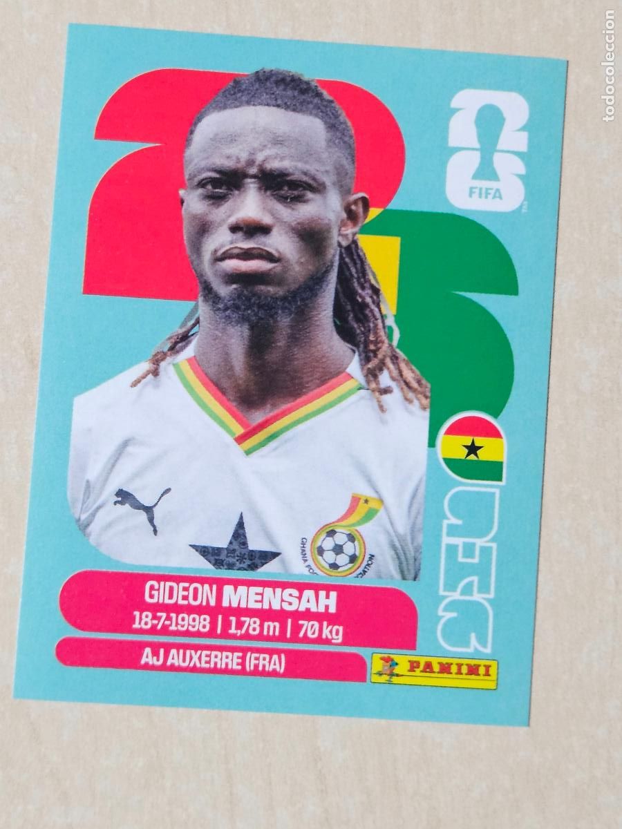 Cromos de f&uacute;tbol: CROMO GHA7 GHA 7 MENSAH GHANA - MUNDIAL FIFA WORLD CUP 2026 STICKER PANINI SIN PEGAR