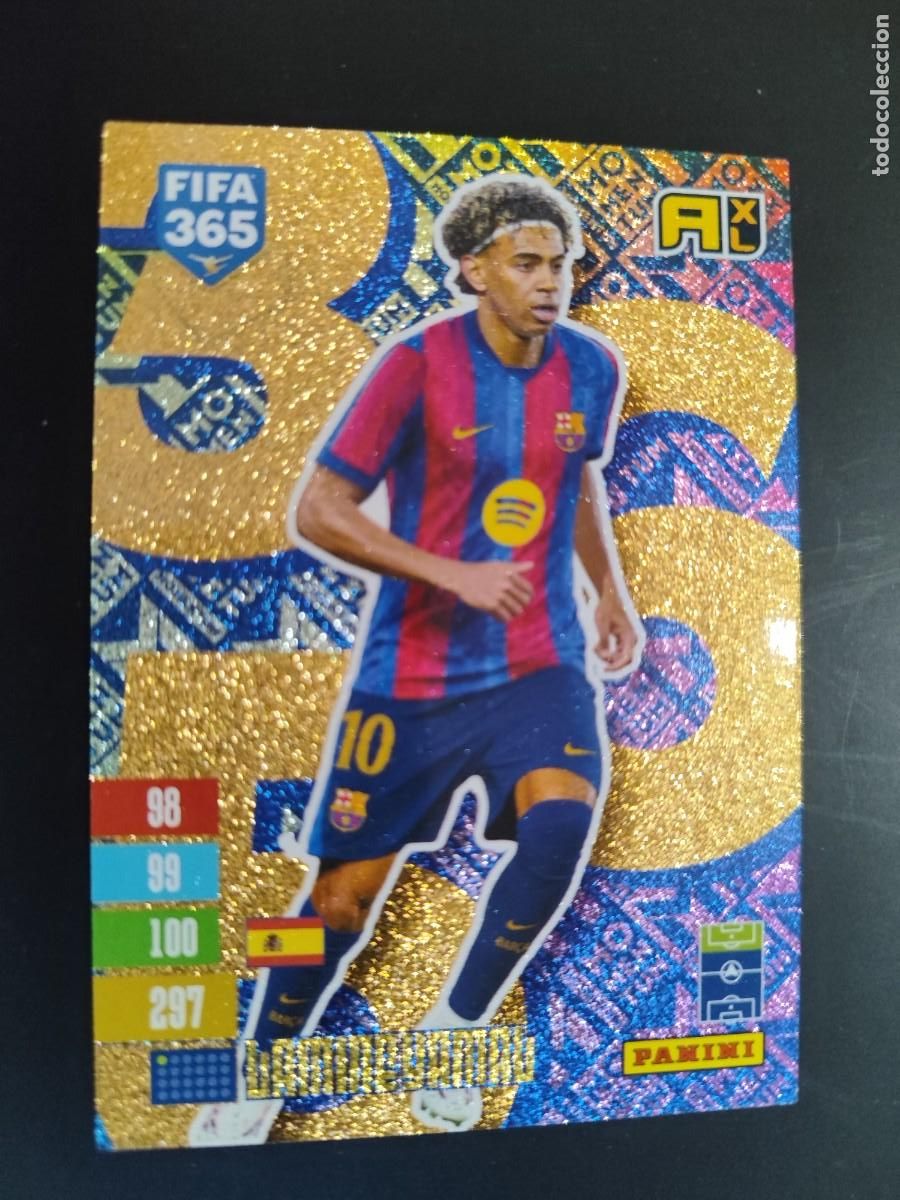 Cromos de f&uacute;tbol: ADRENALYN XL FIFA 365 2027 CARD MOMETUM LAMINE YAMAL FC BARCELONA # PANINI