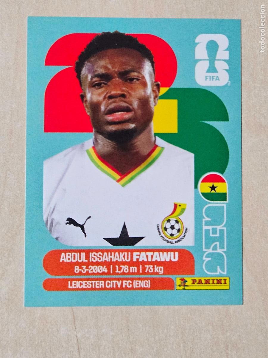 Cromos de f&uacute;tbol: CROMO GHA9 GHA 9 FATAWU GHANA - MUNDIAL FIFA WORLD CUP 2026 STICKER PANINI SIN PEGAR