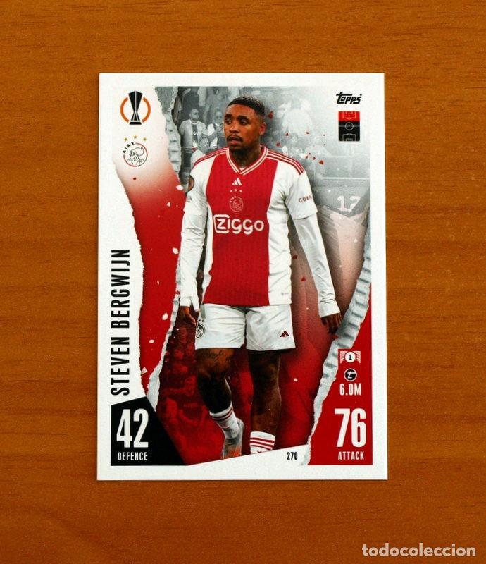 Cromos de f&uacute;tbol: AFC Ajax -N&ordm; 270 Steven Bergwijn -Topps Match Attax Trading Card Game 2023-2024-23-24