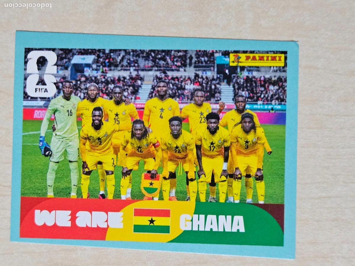 Cromos de f&uacute;tbol: CROMO GHA13 GHA 13 ALINEACION GHANA - MUNDIAL FIFA WORLD CUP 2026 STICKER PANINI SIN PEGAR
