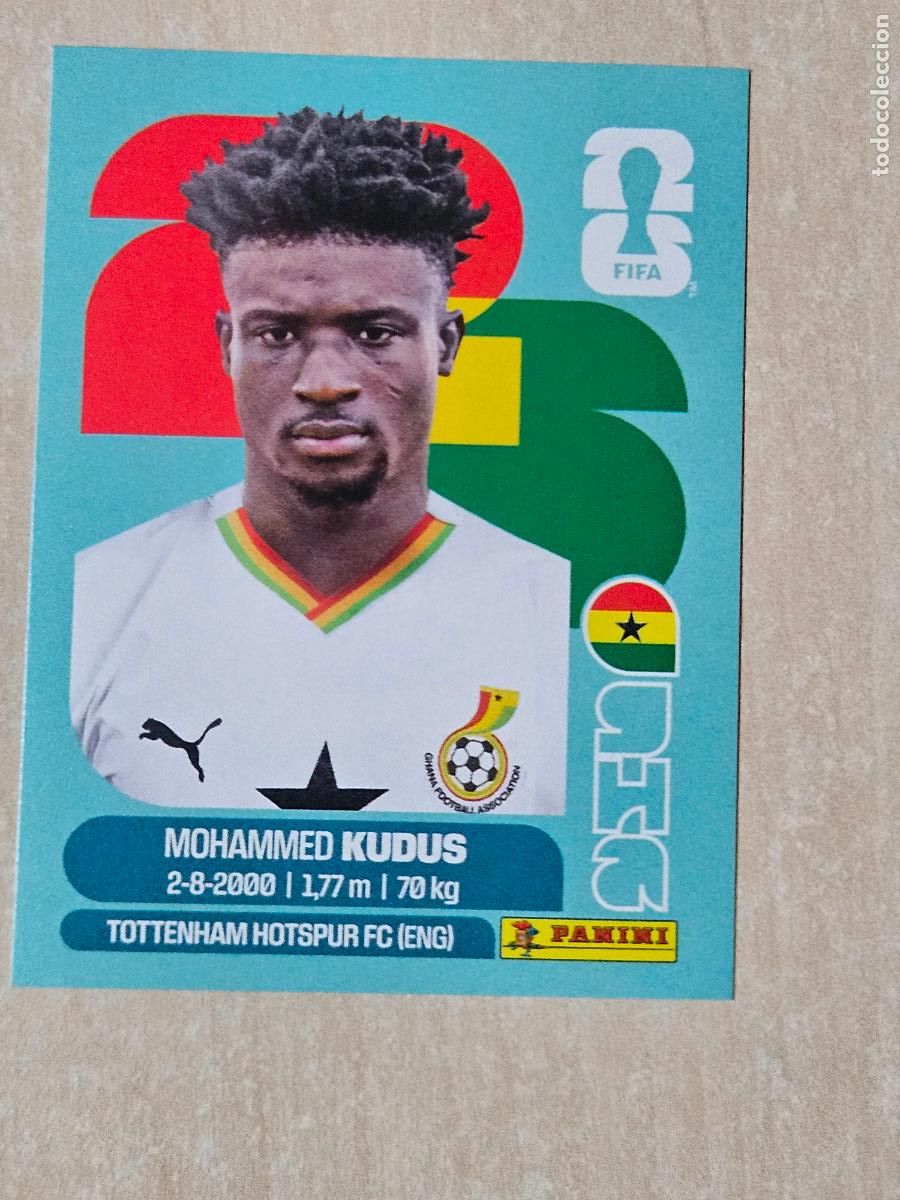 Cromos de f&uacute;tbol: CROMO GHA14 GHA 14 KUDUS GHANA - MUNDIAL FIFA WORLD CUP 2026 STICKER PANINI SIN PEGAR