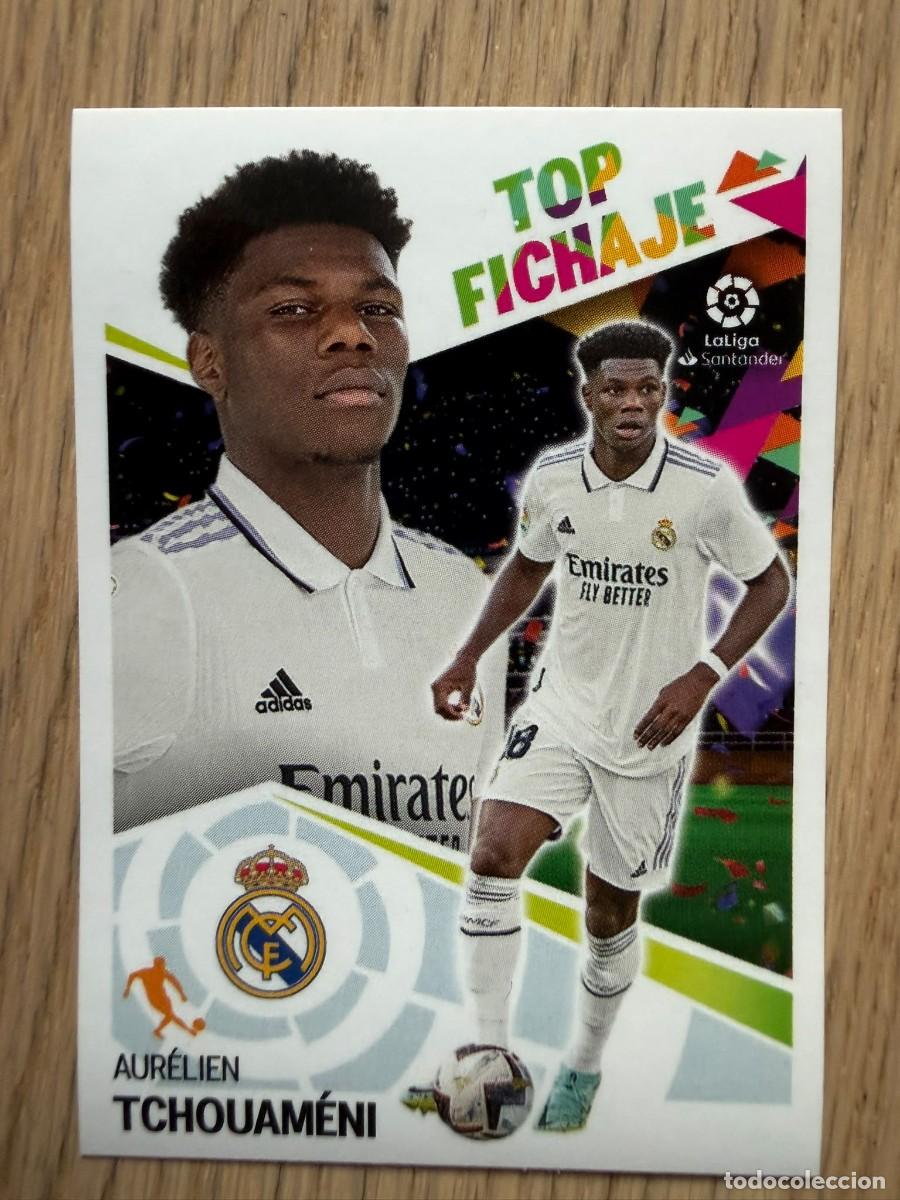 Cromos de f&uacute;tbol: TOP FICHAJE 68 TCHOUAMENI REAL MADRID 22 23 2022 2023 LIGA SANTANDER COLECCIONES ESTE SIN PEGAR