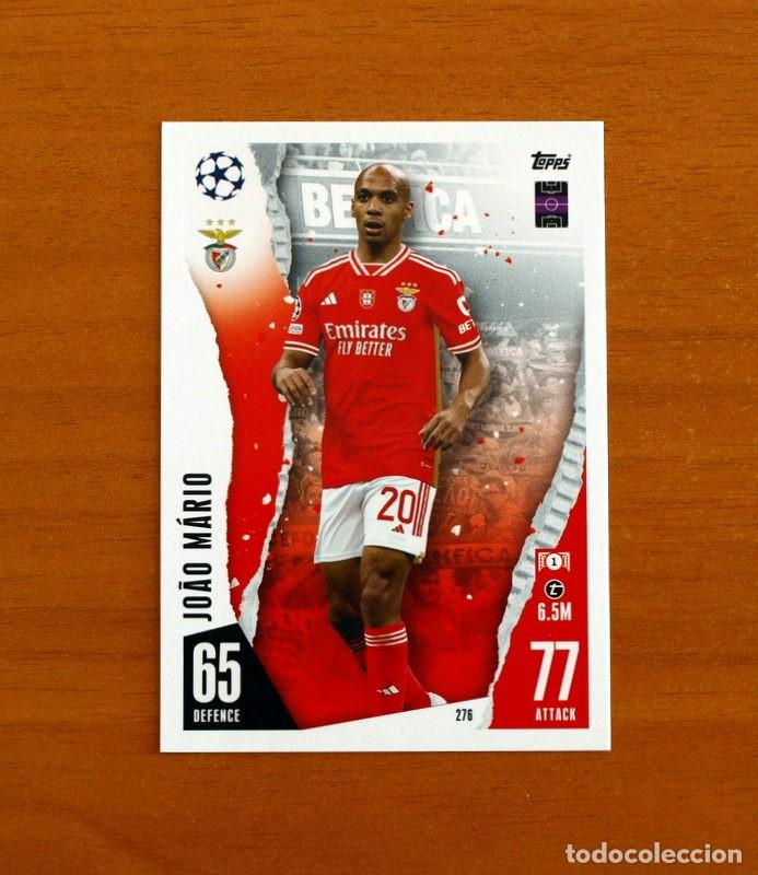Cromos de f&uacute;tbol: SL Benfica -N&ordm; 276 Jo&acirc;o M&aacute;rio -Topps Match Attax Trading Card Game 2023-2024-23-24