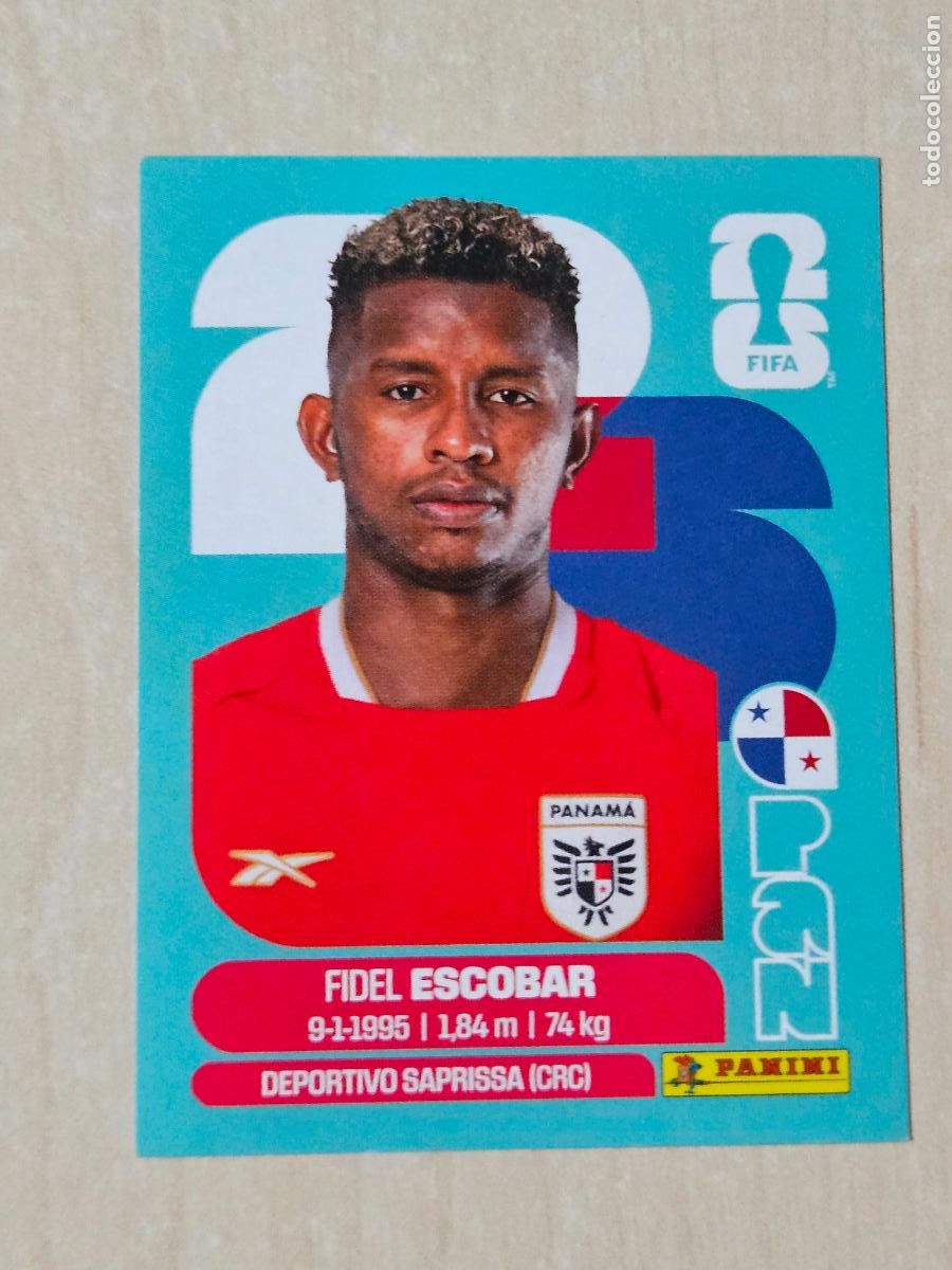 Cromos de f&uacute;tbol: CROMO PAN4 PAN 4 FIDEL ESCOBAR PANAMA - MUNDIAL FIFA WORLD CUP 2026 STICKER PANINI SIN PEGAR