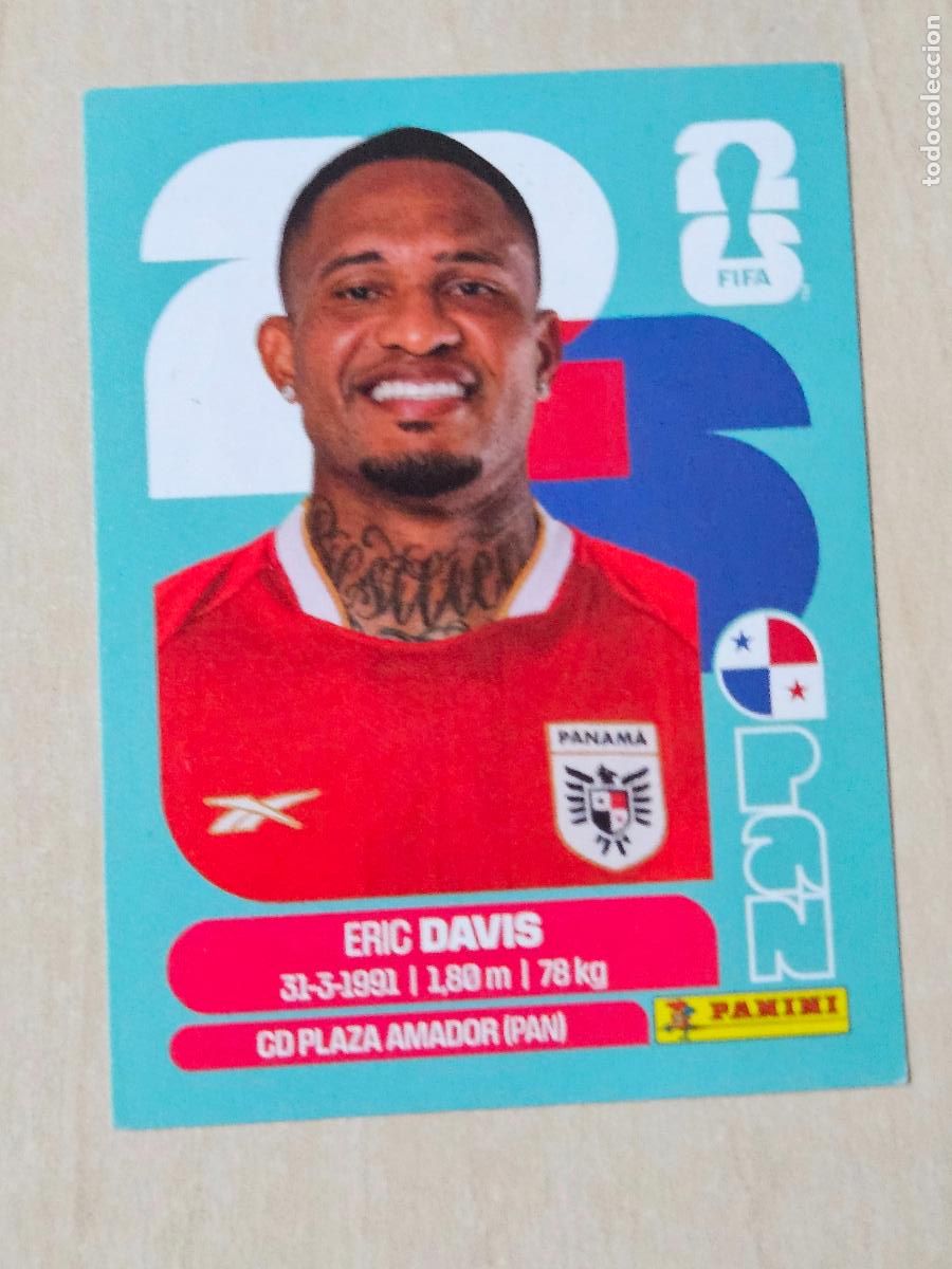 Cromos de f&uacute;tbol: CROMO PAN7 PAN 7 ERIC DAVIS PANAMA - MUNDIAL FIFA WORLD CUP 2026 STICKER PANINI SIN PEGAR