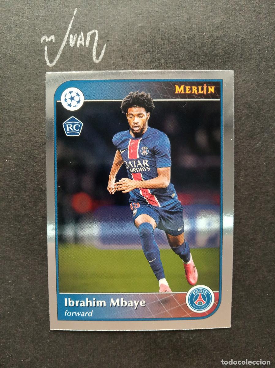 Cromos de f&uacute;tbol: N&ordm; 149 ROOKIE MBAYE PARIS SAINT-GERMAIN PSG SENEGAL ⚽ TOPPS &reg; CHROME MERLIN UEFA 2024 2025 24 25