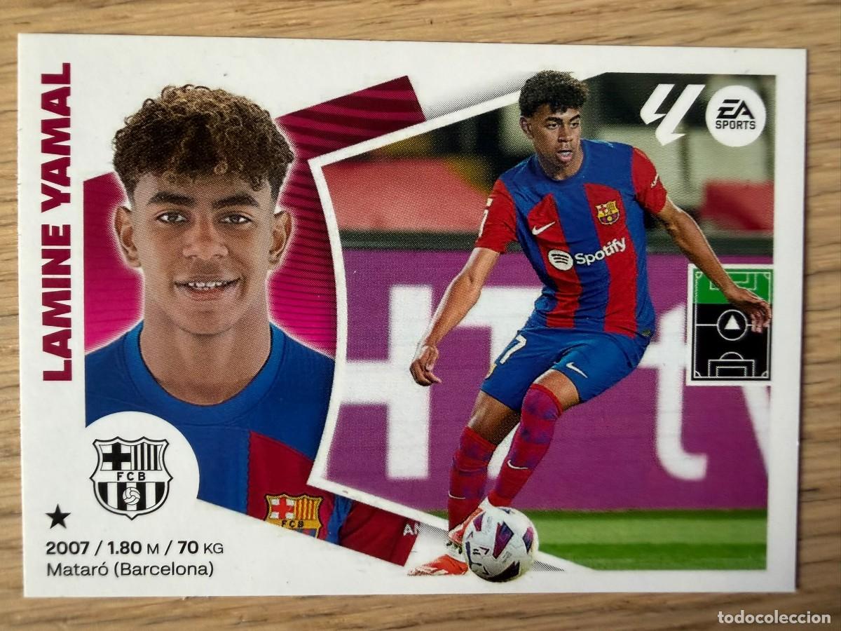 Cromos de f&uacute;tbol: 20 LAMINE YAMAL BARCELONA 24 25 2024 2025 LIGA EA SPORTS COLECCIONES ESTE SIN PEGAR STICKER