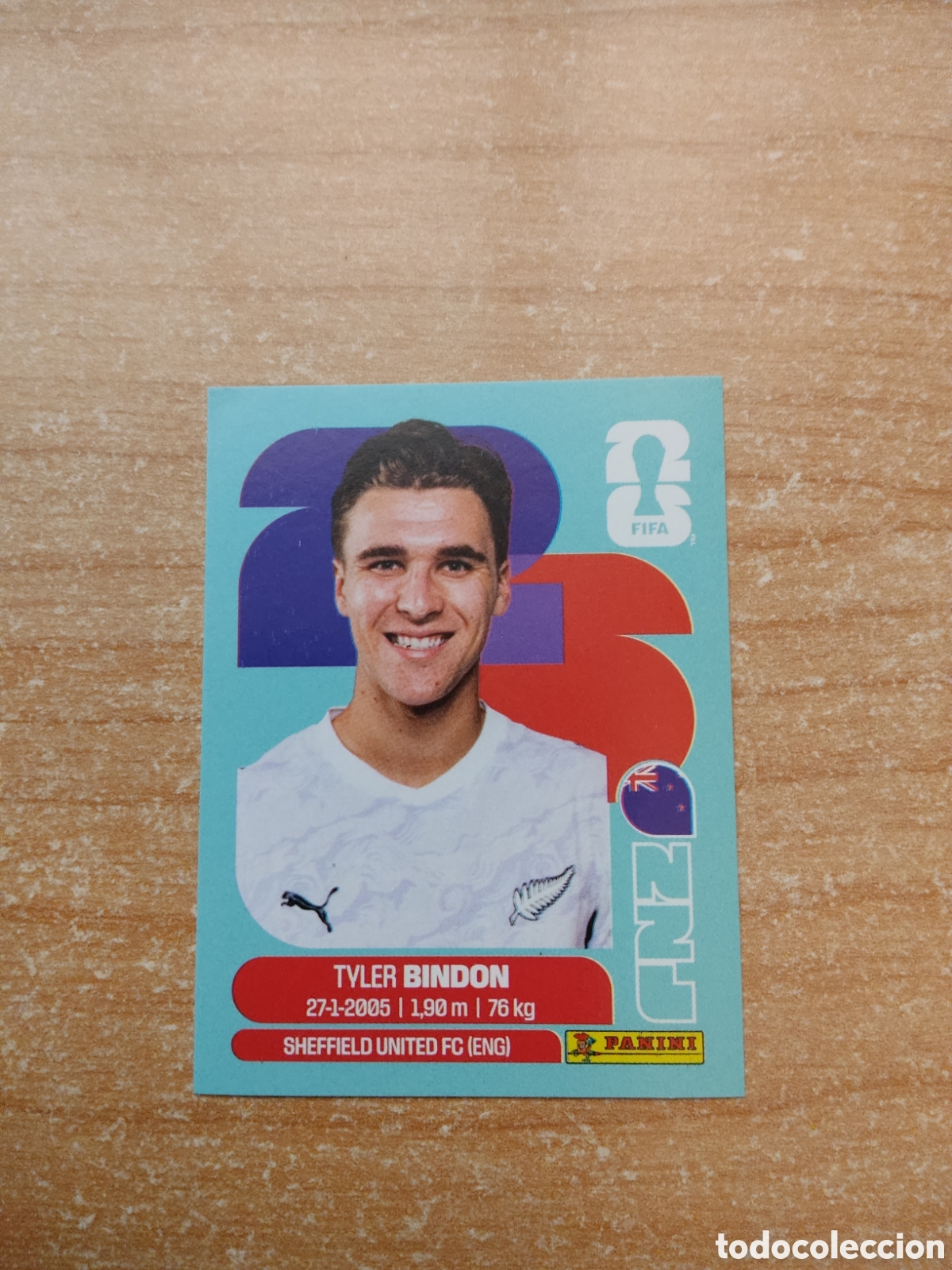 Cromos de f&uacute;tbol: 7 BINDON NUEVA ZELANDA FIFA WORLD CUP 2026