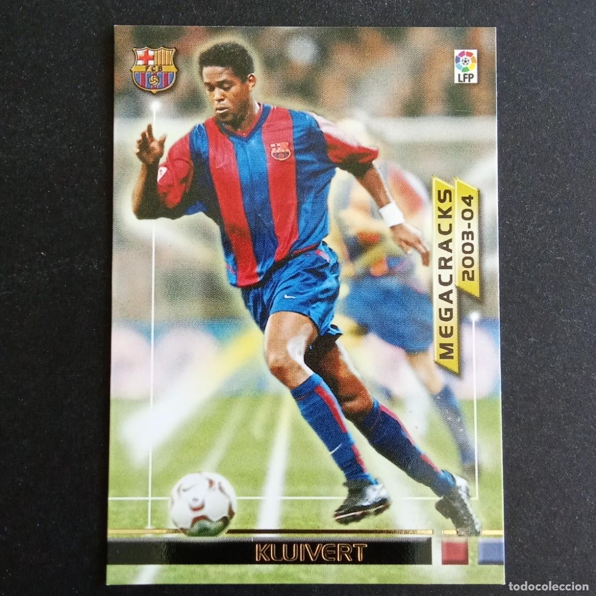 Cromos de f&uacute;tbol: 386 KLUIVERT BARCELONA MEGACRACKS LIGA 2003 2004 03 04 MEGAFICHAS PANINI