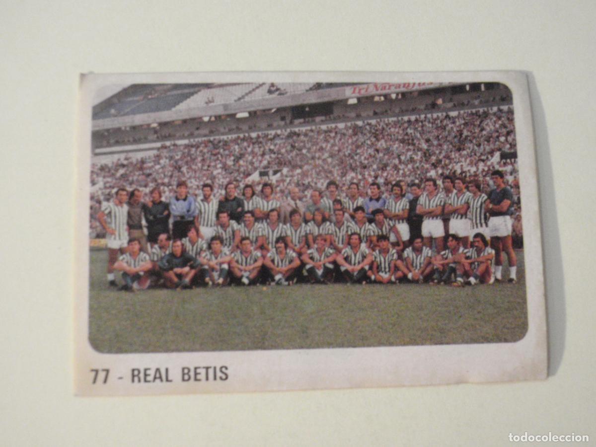 Cromos de f&uacute;tbol: Cromo n&ordm; 77 REAL BETIS. CROMO CROM Liga 1979 1980. Sticker 79 80