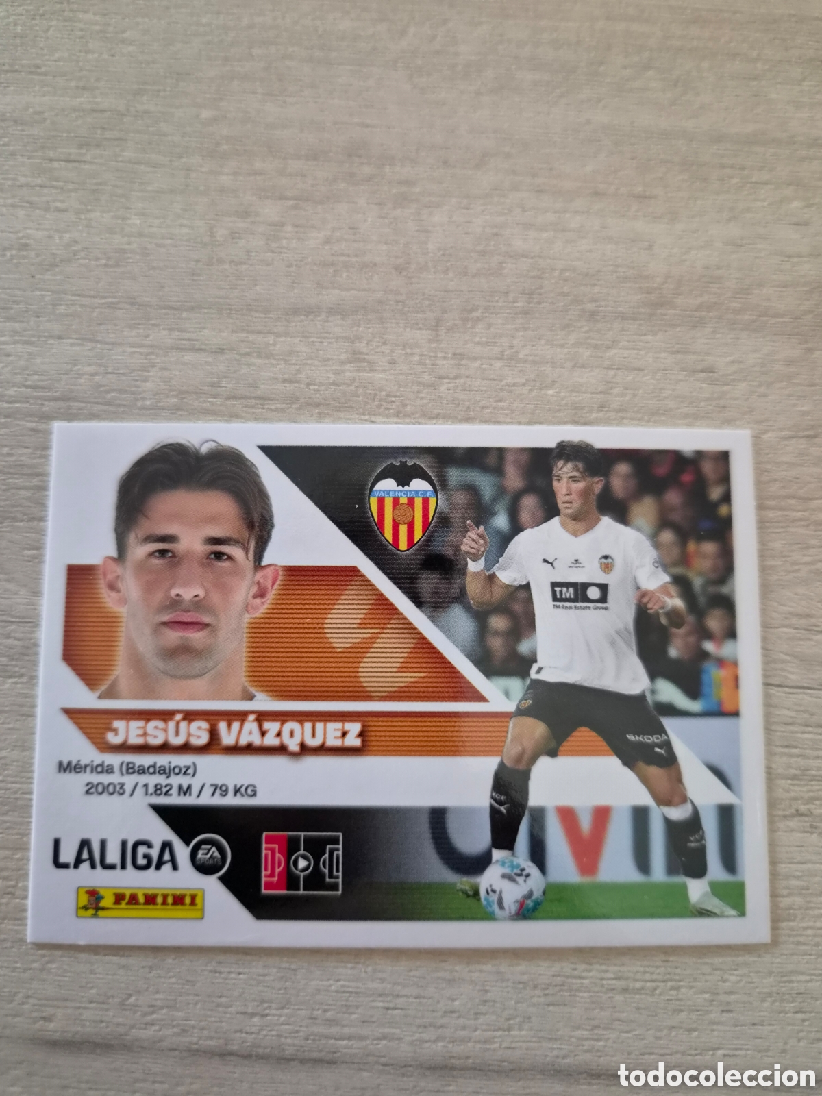 Cromos de f&uacute;tbol: N&deg;10 Valencia Jesus Vazquez Liga Este 26/27