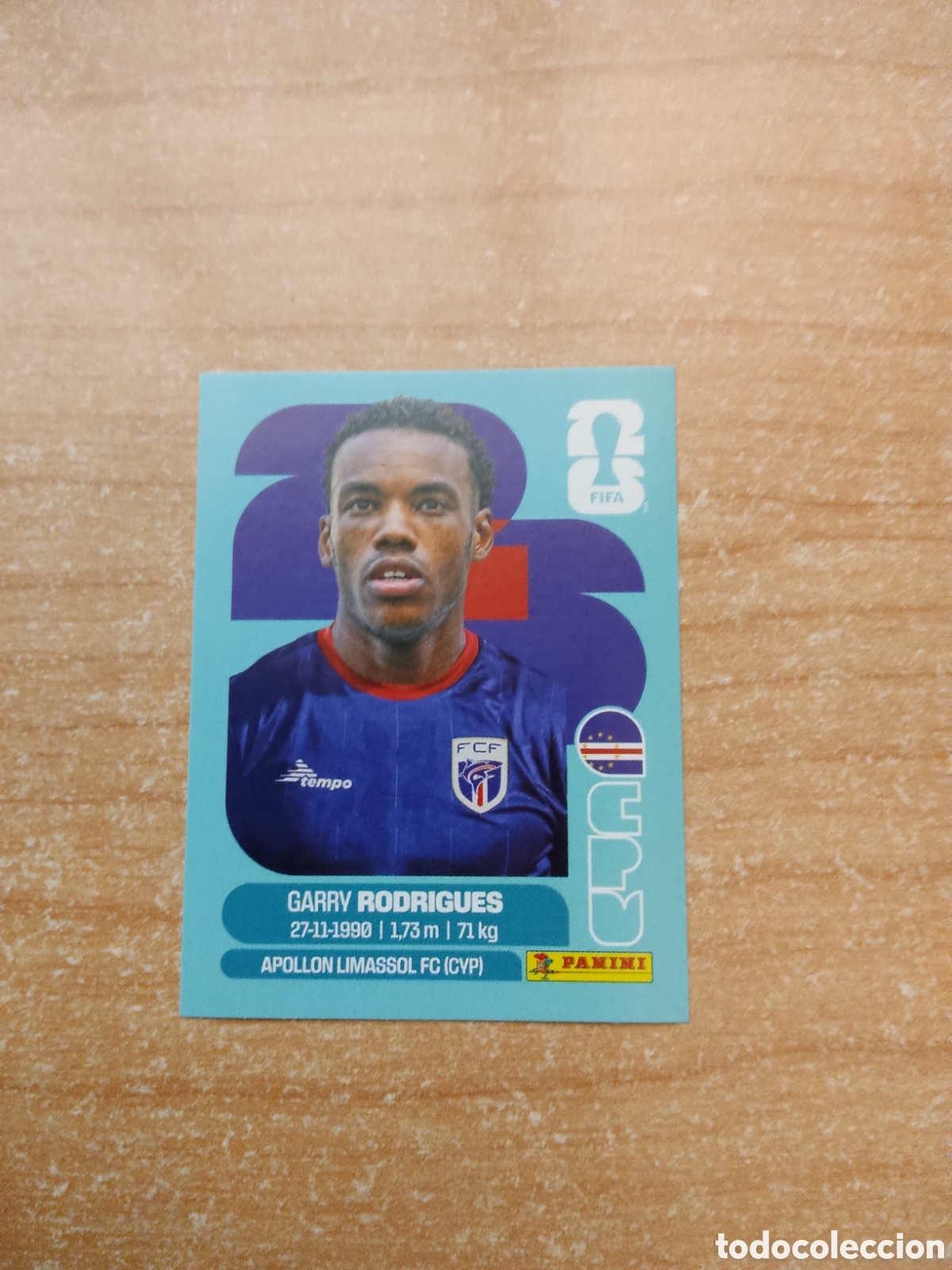 Cromos de f&uacute;tbol: 15 GARRY RODRIGUES CABO VERDE FIFA WORLD CUP 2026