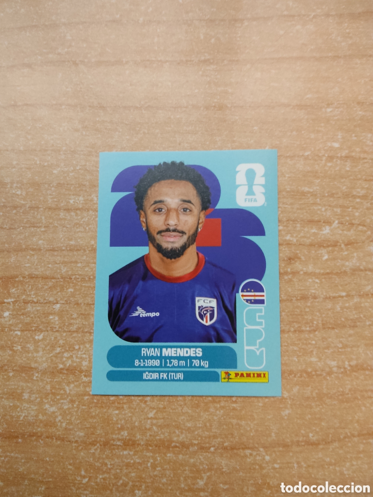 Cromos de f&uacute;tbol: 17 RYAN MENDES CABO VERDE FIFA WORLD CUP 2026