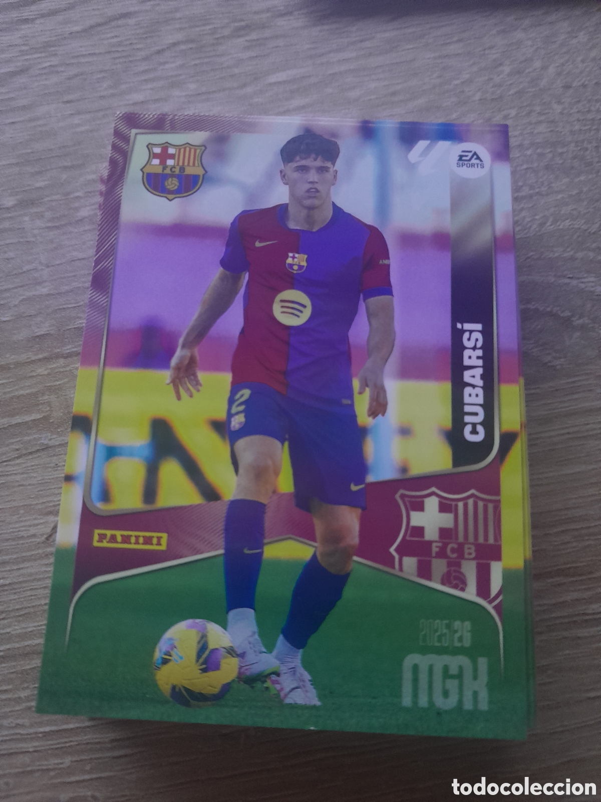 Cromos de f&uacute;tbol: n&ordm; 77 cubarsi barcelona megacracks 2025 2026