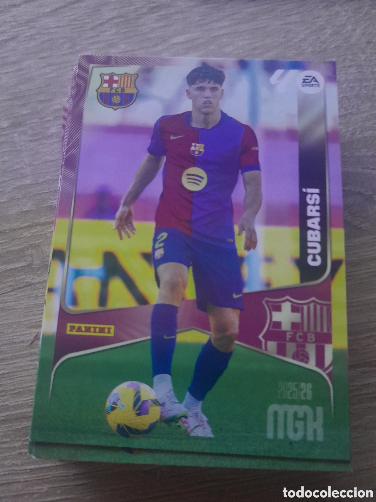 Cromos de f&uacute;tbol: n&ordm; 77 cubarsi barcelona megacracks 2025 2026