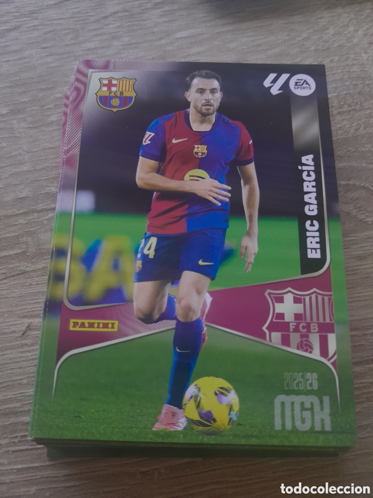Football Stickers: n&ordm; 80 eric garcia barcelona megacracks 2025 2026