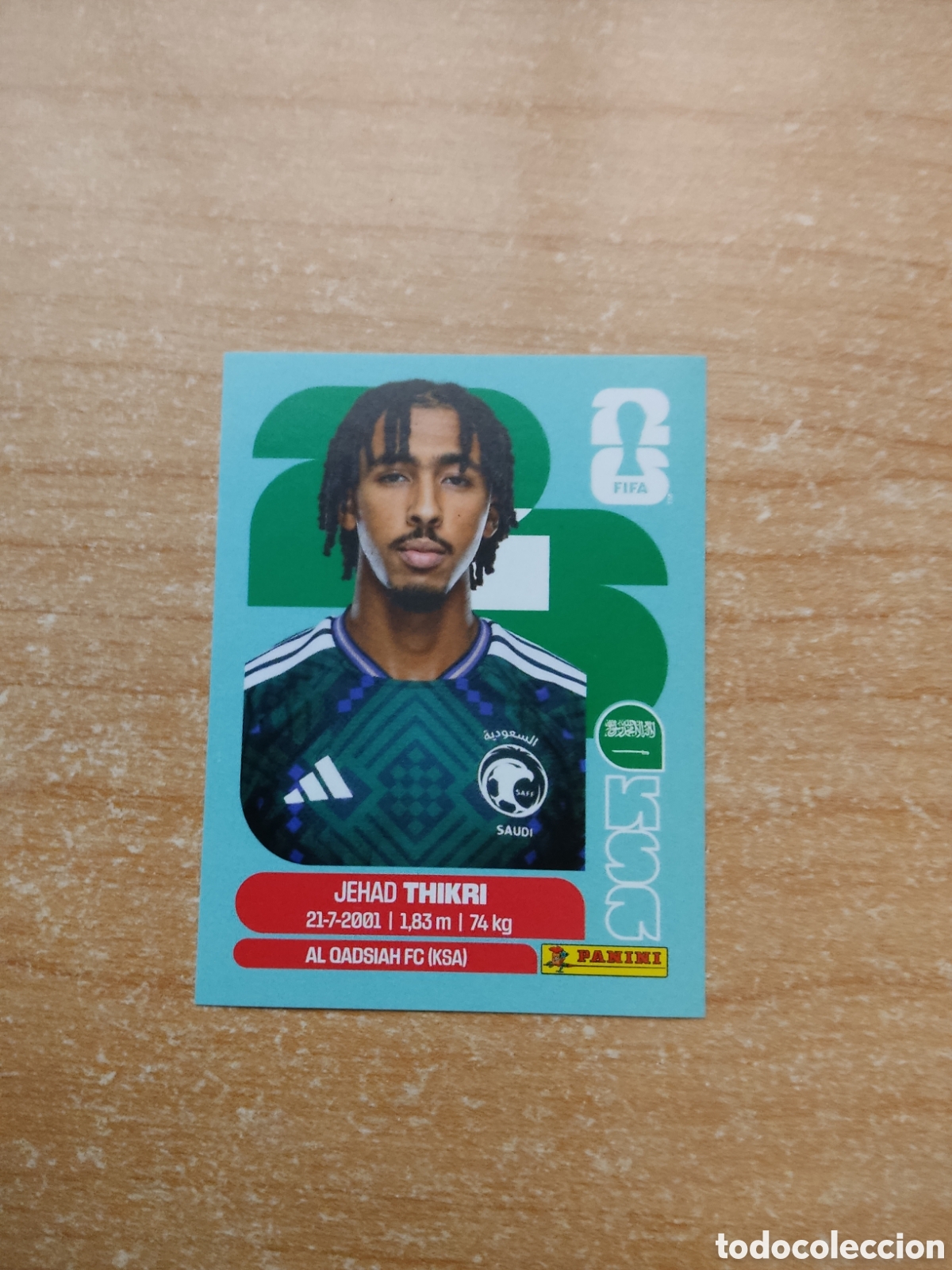 Cromos de f&uacute;tbol: 6 THIKRI ARABIA SAUDITA FIFA WORLD CUP 2026