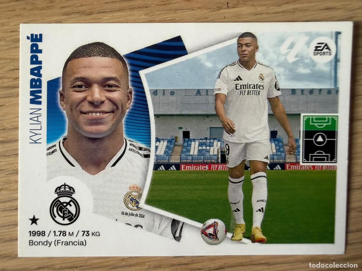 Cromos de f&uacute;tbol: FICHAJE 20 MBAPPE VERSION REAL MADRID 24 25 2024 2025 LIGA EA SPORTS COLECCIONES ESTE SIN PEGAR