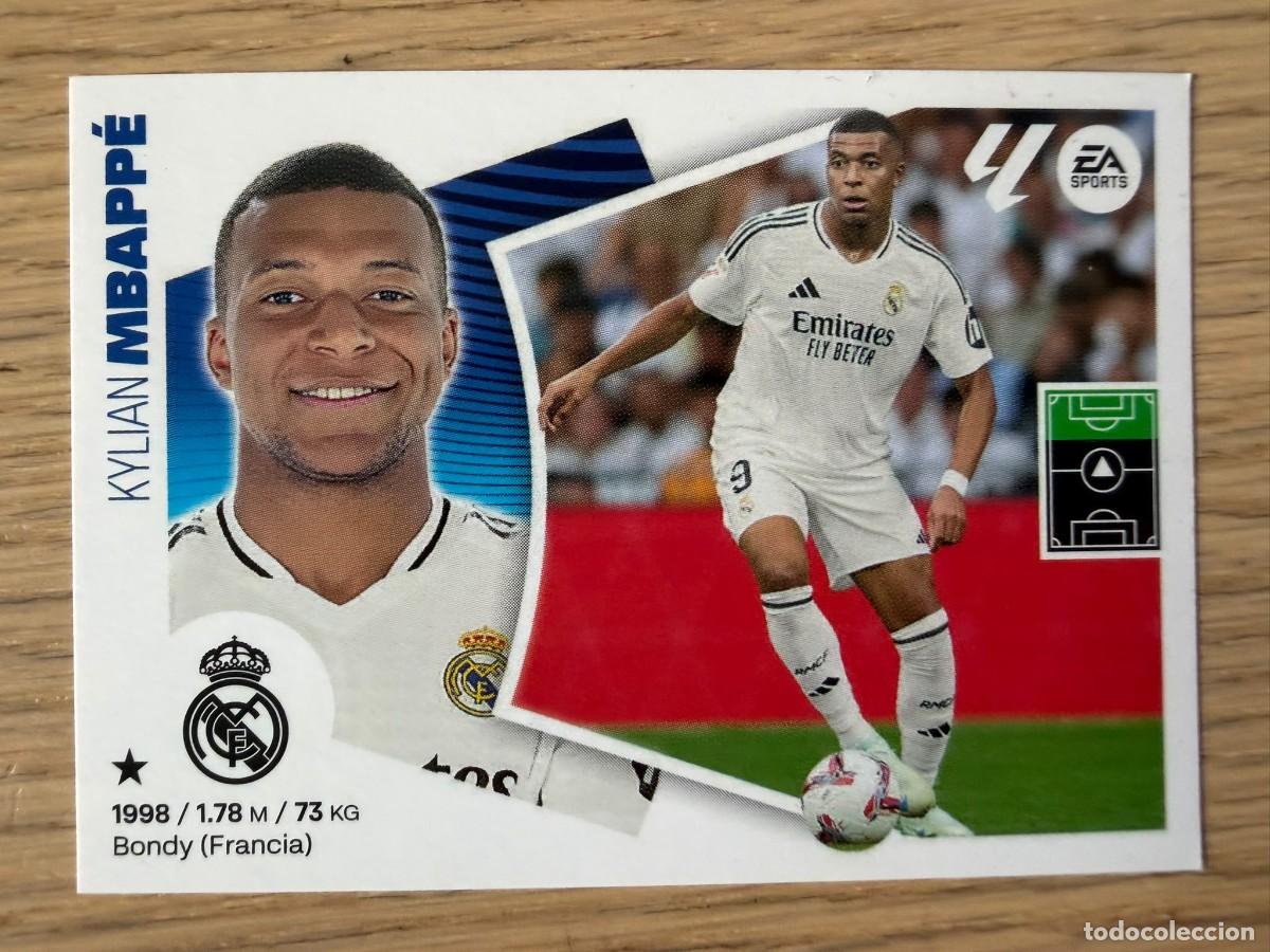 Cromos de f&uacute;tbol: FICHAJE 20 MBAPPE VERSION REAL MADRID 24 25 2024 2025 LIGA EA SPORTS COLECCIONES ESTE SIN PEGAR
