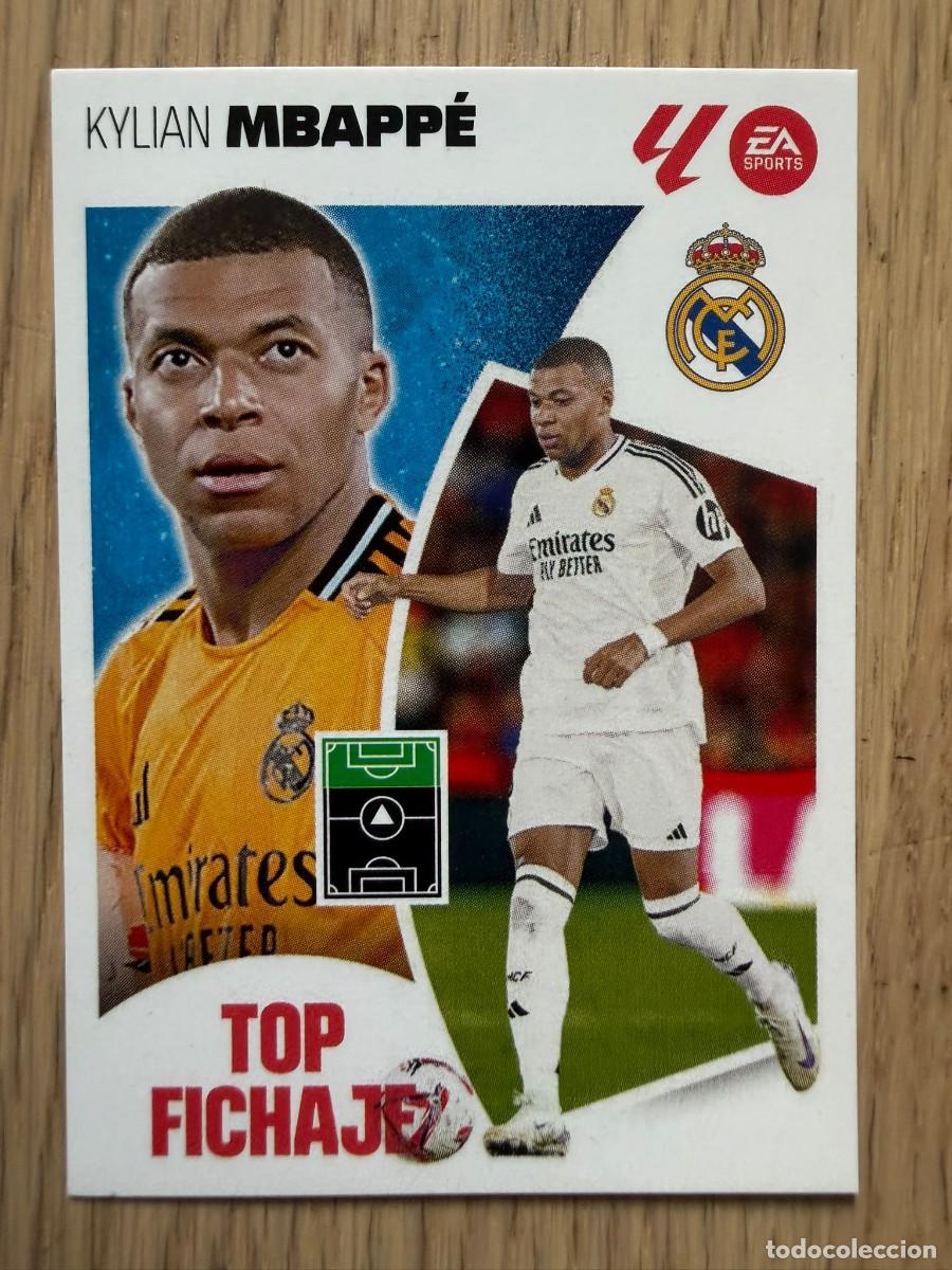 Cromos de f&uacute;tbol: TOP FICHAJE 69 MBAPPE REAL MADRID 24 25 2024 2025 LIGA EA SPORTS COLECCIONES ESTE SIN PEGAR STICKER