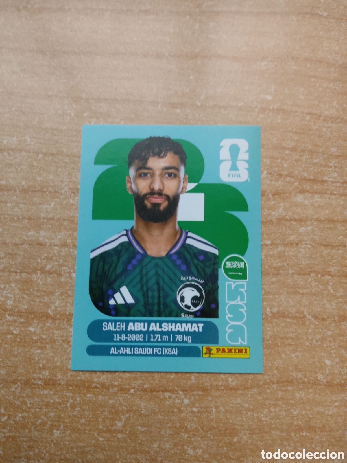 Cromos de f&uacute;tbol: 14 ABU ALSHAMAT ARABIA SAUDITA FIFA WORLD CUP 2026