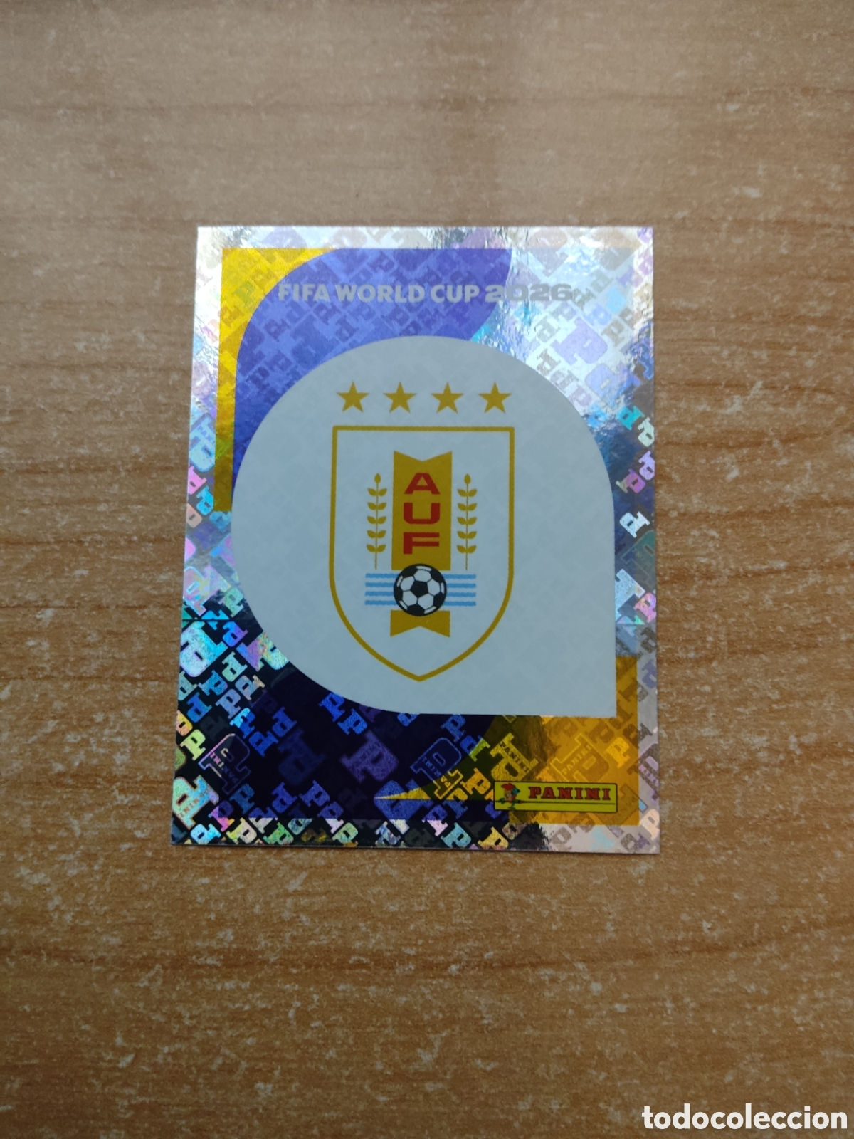 Cromos de f&uacute;tbol: 1 ESCUDO URUGUAY FIFA WORLD CUP 2026