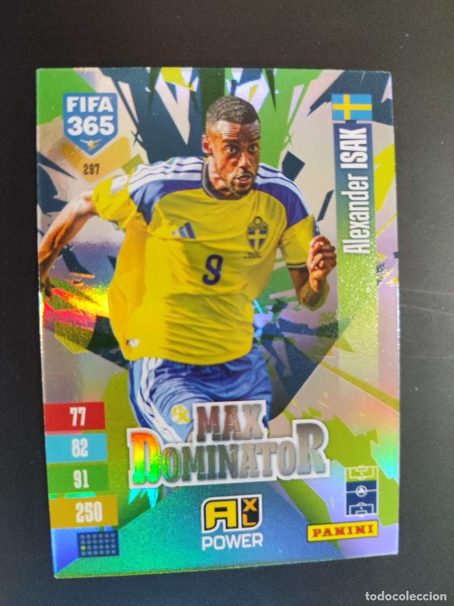 Cartes &agrave; collectionner de Football: ADRENALYN XL FIFA 365 2027 CARD MAX DOMINATOR ISAK SUECIA # 297 PANINI