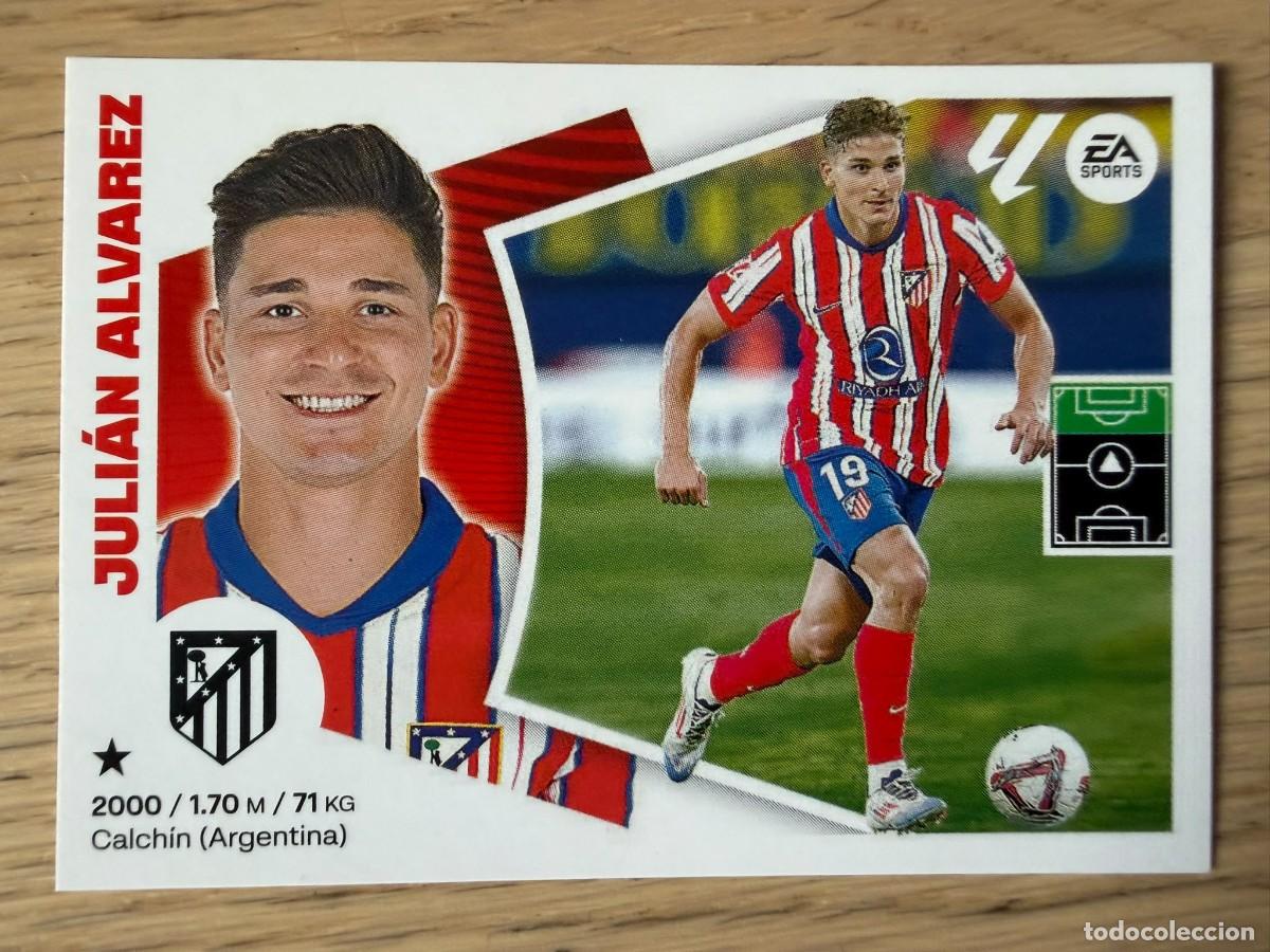 Cromos de f&uacute;tbol: FICHAJE 39 JULIAN ALVAREZ ATLETICO MADRID 24 25 2024 2025 LIGA EA SPORTS COLECCIONES ESTE SIN PEGAR